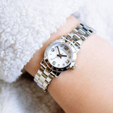 Marc Jacobs Amy Dinky White Dial Silver Steel Strap Watch for Women - MBM3225