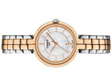 Tissot T Lady Flamingo Mother of Pearl White Dial Two Tone Steel Strap Watch For Women - T094.210.22.111.00