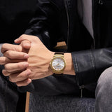 Salvatore Ferragamo F-80 Classic White Dial Brown Leather Strap Watch for Men - SFDT00819