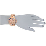Michael Kors Everest Chronograph Rose Gold Dial Rose Gold Steel Strap Watch For Women - MK5755