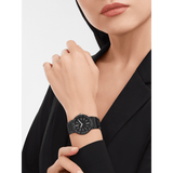 Bvlgari Bvlgari Lady Black Dial Black Steel Strap Watch for Women - BVLGARI103557