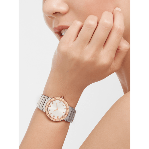 Bvlgari Bvlgari Bvlgari Lady Diamonds Silver Dial Silver Steel Strap Watch for Women - BVLGARI103577