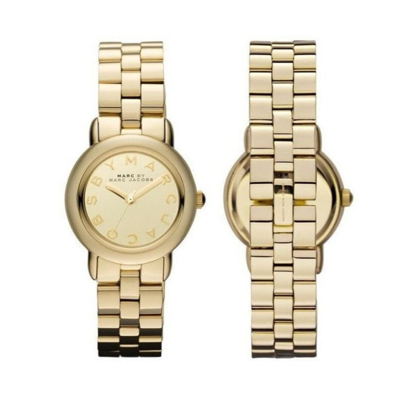 Marc Jacobs Marci Gold Dial Gold Steel Strap Watch for Women - MBM3174