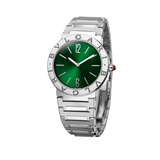 Bvlgari Bvlgari Bvlgari Lady Green Dial Silver Steel Strap Watch for Women - BVLGARI103693