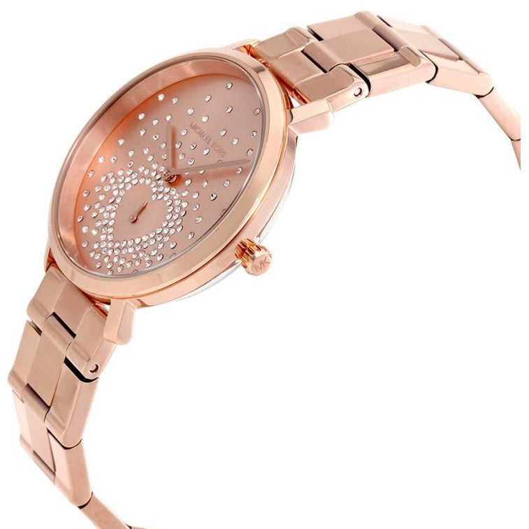 Michael Kors Jaryn Rose Gold Dial Rose Gold Steel Strap Watch for Women - MK3621