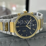 Salvatore Ferragamo F-80 Classic Black Dial Two Tone Steel Strap Watch for Men - SFME00921