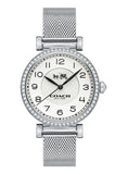 Coach Madison White Dial Silver Mesh Bracelet Watch for Women - 14502651