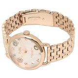 Coach Delancey White Dial Rose Gold Steel Strap Watch for Women - 14502811