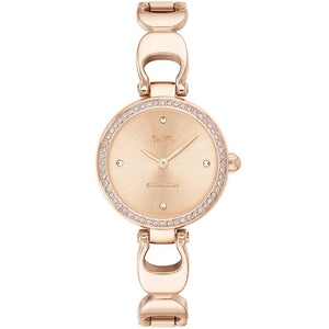 Coach Park Signature Rose Gold Dial Rose Gold Steel Strap Watch for Women - 14503172
