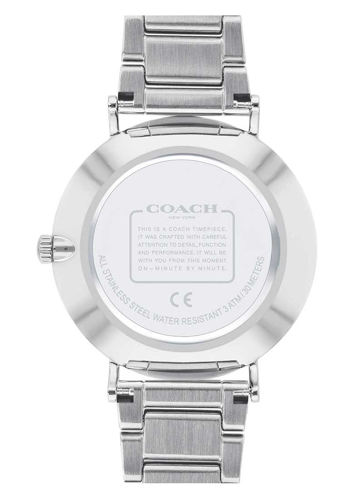 Coach Perry Silver Dial Two Tone Steel Strap Watch for Women - 14503347