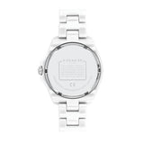 Coach Preston White Dial White Steel Strap Watch for Women - 14503464