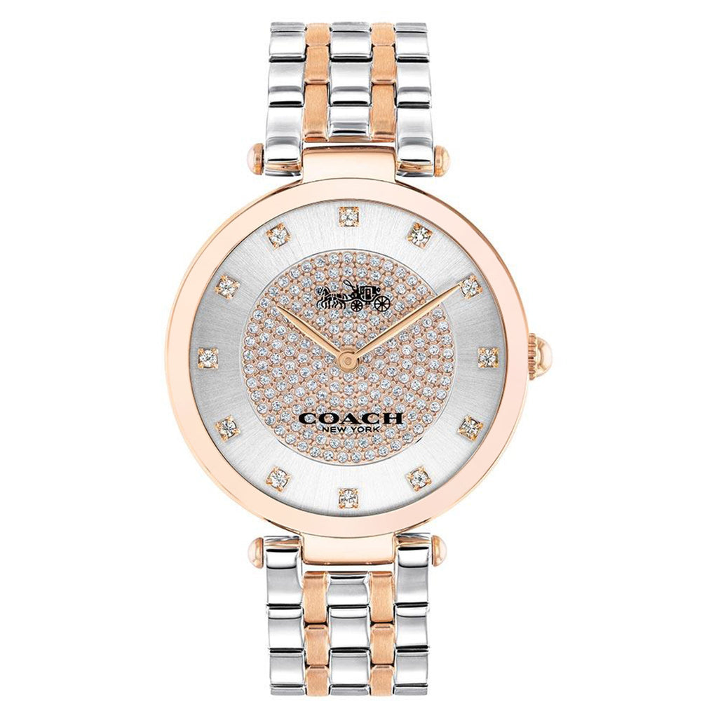 Coach Park Silver Dial Two Tone Steel Strap Watch for Women - 14503644