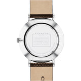 Coach Charles Black Dial Brown Leather Strap Watch for Women - 14602156