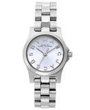 Marc Jacobs Henry Dinky Silver Dial Silver Steel Strap Watch for Women - MBM3198