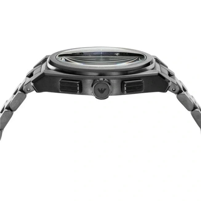 Emporio Armani Analog Chronograph Blue Dial Silver Steel Strap Watch For Men - AR11561