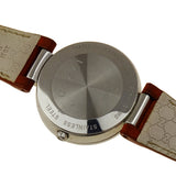 Gucci Interlocking G Brown Dial Brown Leather Strap Watch For Women - YA133319