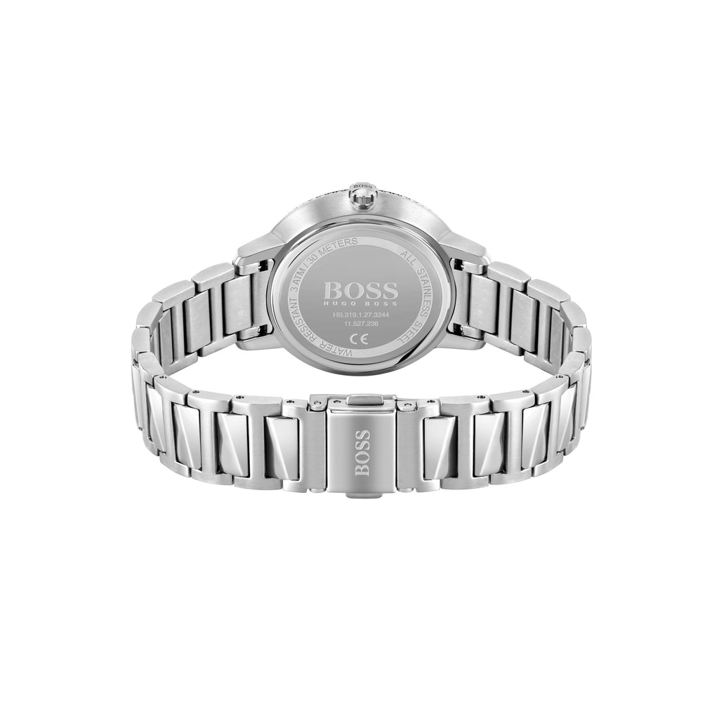 Hugo Boss Signature Silver Dial Silver Steel Strap Watch for Women - 1502539