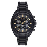 Hugo Boss Driver Black Dial Black Steel Strap Watch for Men - 1513277