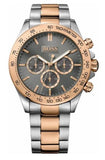 Hugo Boss Ikon Grey Dial Two Tone Steel Strap Watch for Men - 1513339