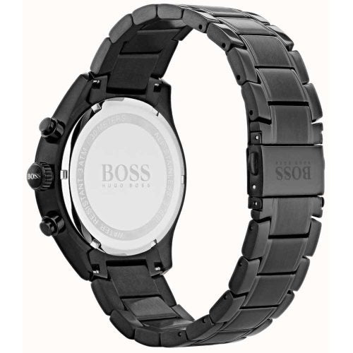 Hugo Boss Onyx Black Dial Black Steel Strap Watch for Men - 1513365
