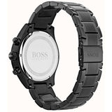 Hugo Boss Onyx Black Dial Black Steel Strap Watch for Men - 1513365