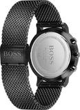Hugo Boss Integrity Black Dial Black Mesh Bracelet Watch for Men - 1513813