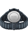 Hugo Boss Globetrotter Black Dial Black Steel Strap Watch for Men - 1513824