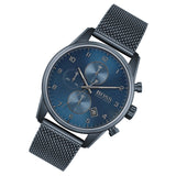 Hugo Boss Skymaster Chronograph Blue Dial Blue Mesh Bracelet Watch for Men - 1513836