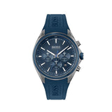 Hugo Boss Distinct Blue Dial Blue Rubber Strap Watch for Men - 1513856