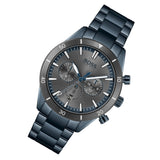 Hugo Boss Santiago Grey Dial Blue Steel Strap Watch for Men - 1513865