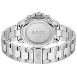 Hugo Boss Troper Chronograph Black Dial Silver Steel Strap Watch For Men - 1514101