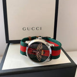 Gucci Le Marche des Merveilles Red & Green Dial Red & Green Nylon Strap Unisex Watch - YA1264060