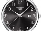 Tissot T Classic Tradition Black Dial Black Leather Strap Watch For Men - T063.610.16.052.00