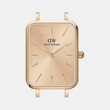 Daniel Wellington Quadro Unitone Rose Gold Dial Rose Gold Mesh Strap Watch For Women - DW00100484
