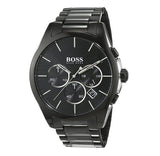 Hugo Boss Onyx Black Dial Black Steel Strap Watch for Men - 1513365