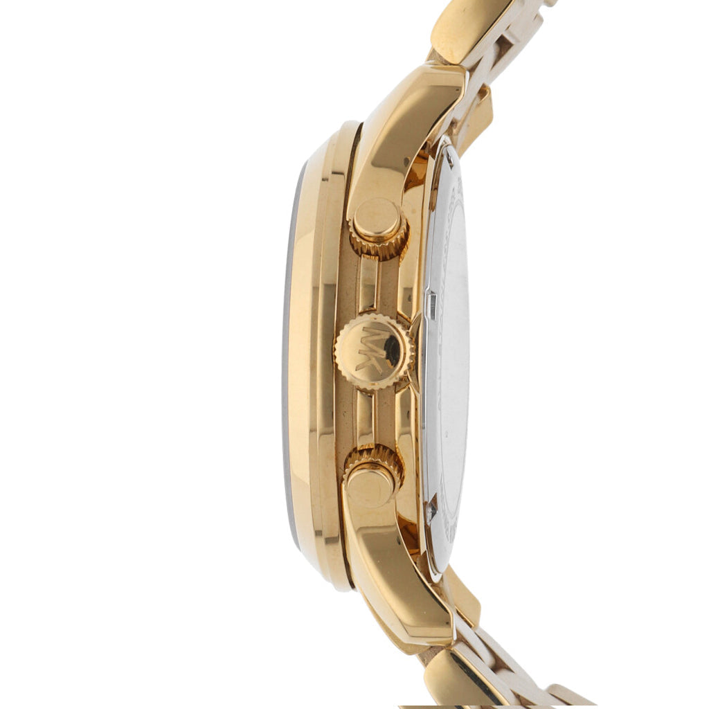 Michael Kors Runway Iridescent Pink Dial Gold Steel Strap Watch for Women - MK5939