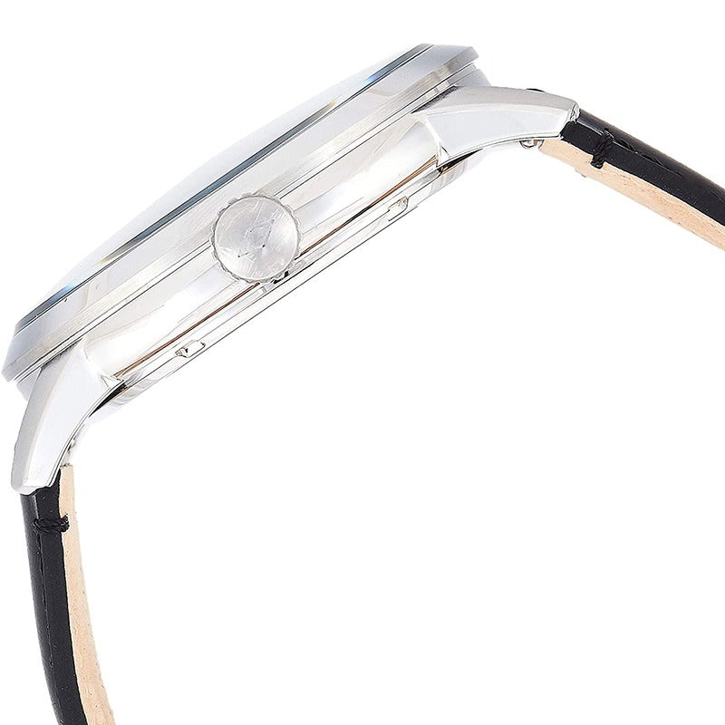 Fossil Townsman Skeleton Black Dial Black Leather Strap Watch for Men - ME3153