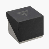 Guess Momentum Chronograph Crystals Black Dial Black Silicone Strap Watch For Men - GW0518G1