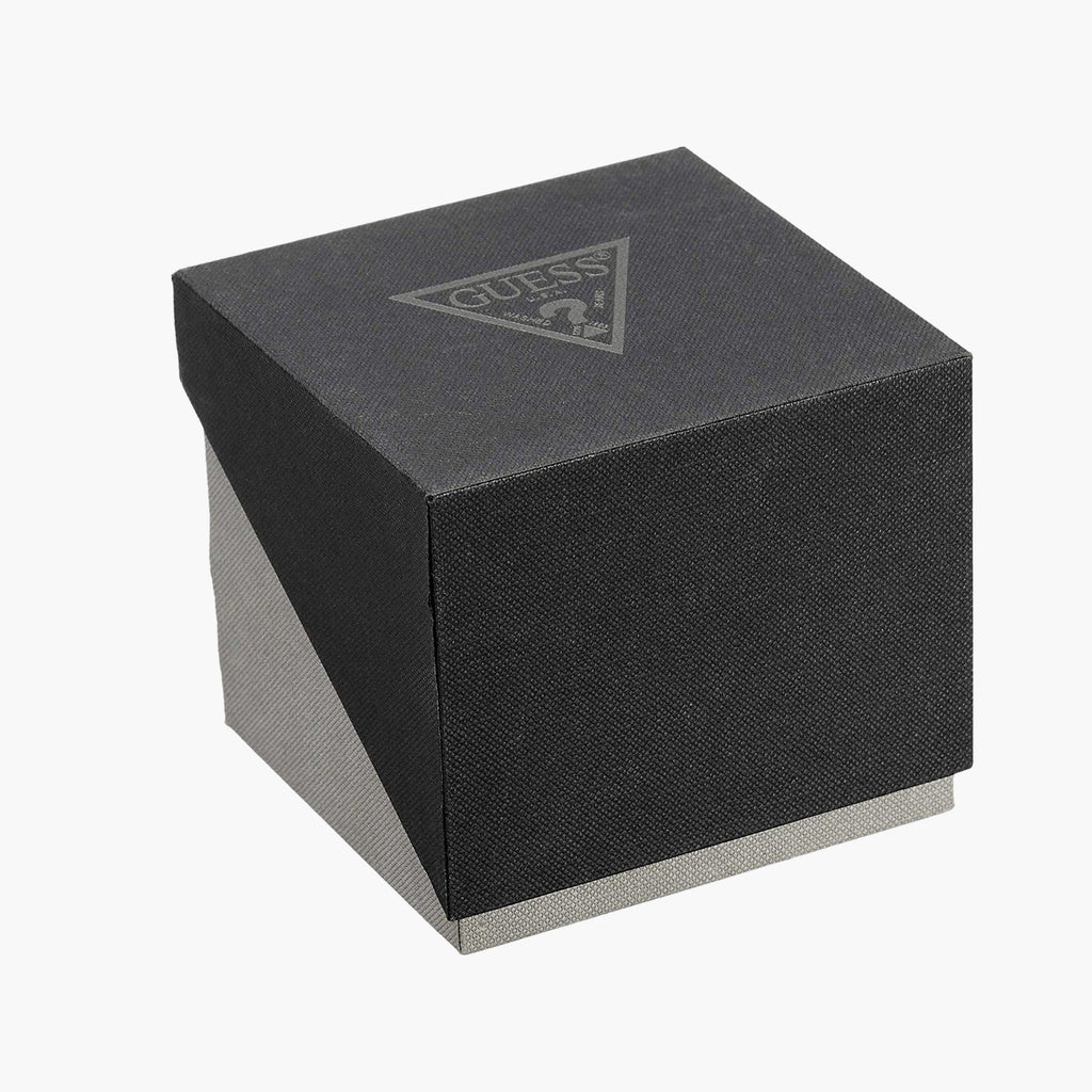 Guess Connoisseur Analog Black Dial Silver Steel Strap Watch For Men - GW0542G1