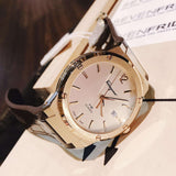 Salvatore Ferragamo F-80 Classic White Dial Brown Leather Strap Watch for Men - SFDT00819