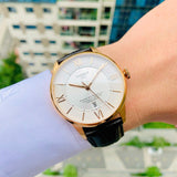 Tissot Chemin Des Tourelles Powermatic 80 Cosc Silver Dial Brown Leather Strap Watch For Men - T099.408.36.038.00