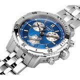 Tissot T Sport PRS 200 Chronograph Blue Dial Silver Steel Strap Watch For Men - T067.417.11.041.00