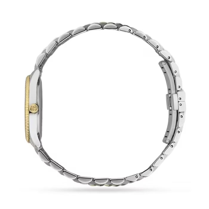 Gucci G Timeless Quartz Pink Dial Two Tone Steel Strap Watch For Women - YA1265030