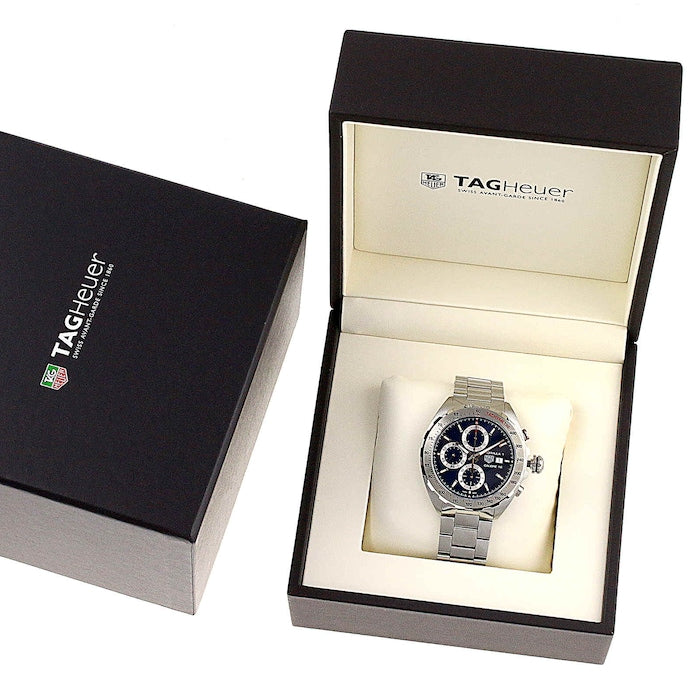 Tag Heuer Formula 1 Automatic Chronograph Blue Dial Silver Strap Watch for Men - CAZ2015.BA0876