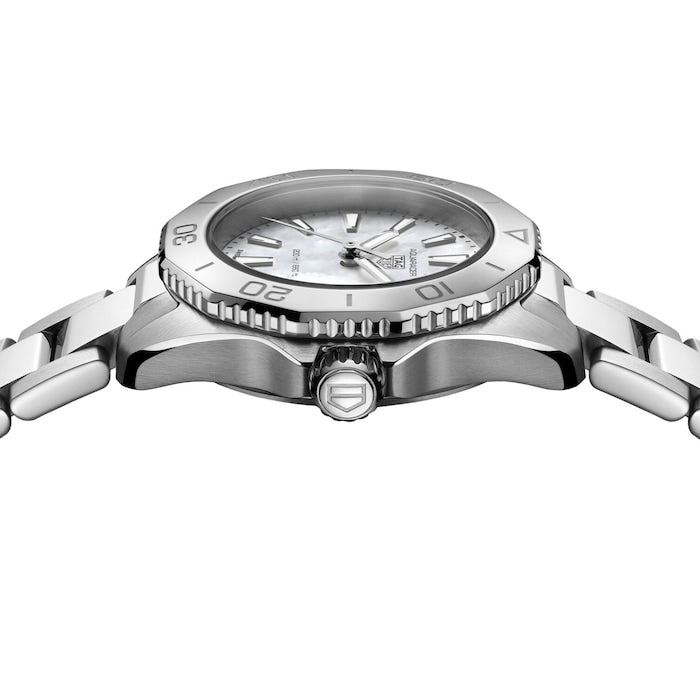 Tag Heuer Aquaracer Professional 200 Quartz Mother of Pearl Dial Silver Steel Strap Watch for Women - WBP1418.BA0622