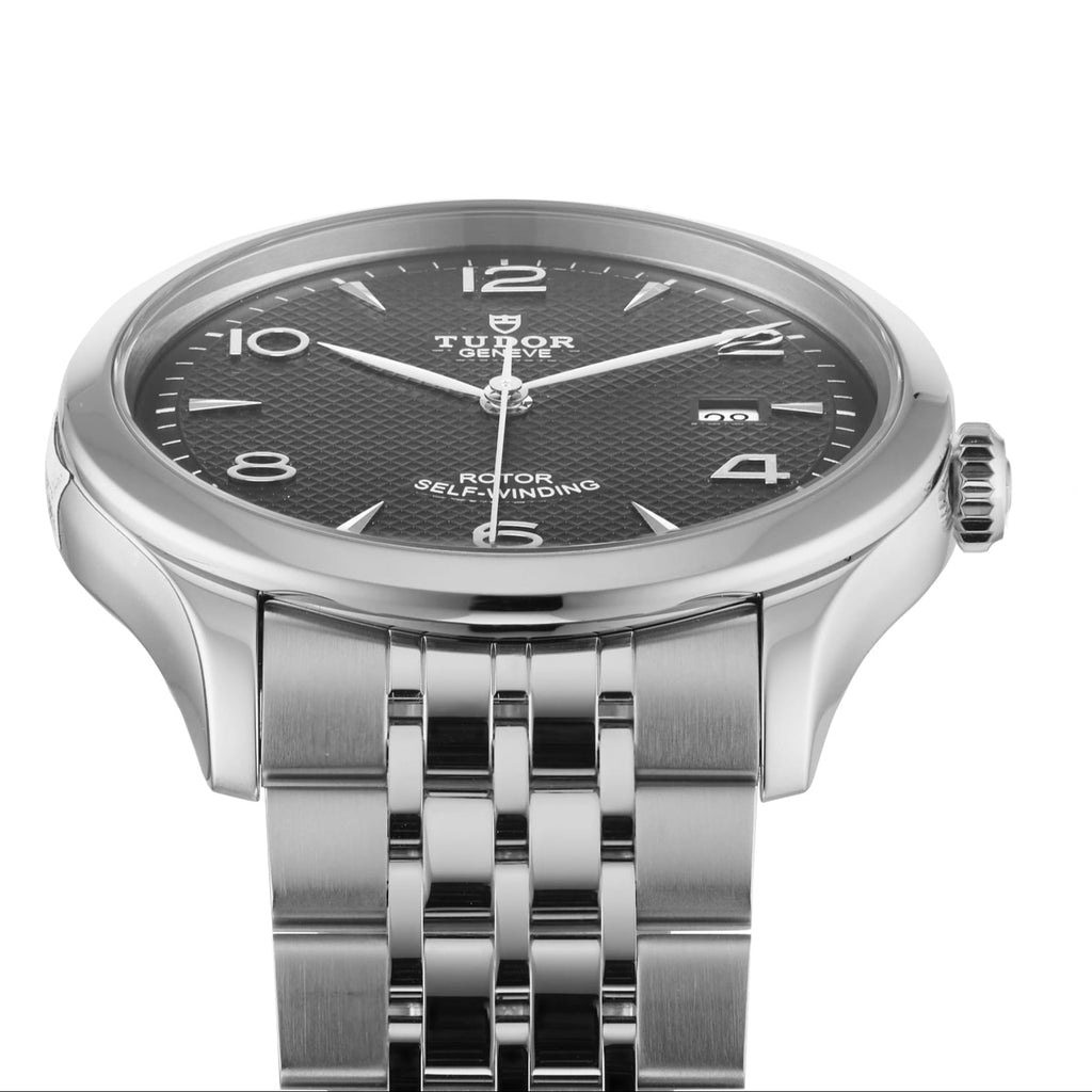 Tudor 1926 Automatic Black Dial Silver Steel Strap Watch for Men - M91650-0002