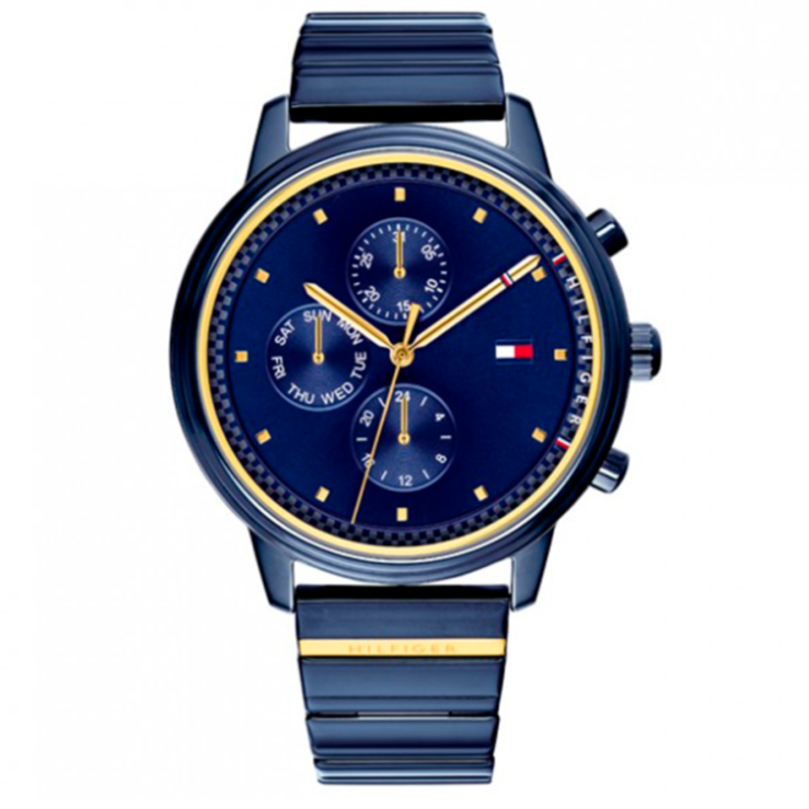 Tommy Hilfiger Blake Blue Dial Blue Steel Strap Watch for Women - 1781893