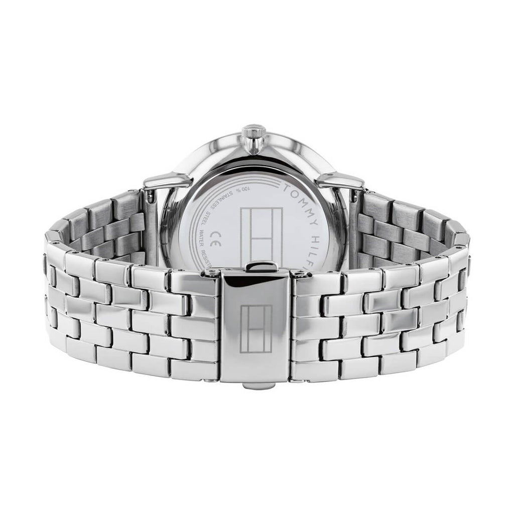 Tommy Hilfiger Jenna Quartz White Dial Silver Steel Strap Watch for Women - 1782068