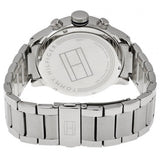 Tommy Hilfiger Jackson Quartz Black Dial Silver Steel Strap Watch for Men - 1791243