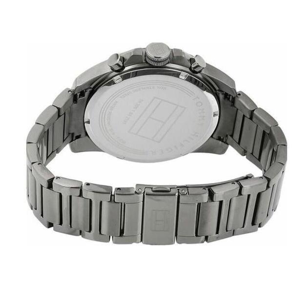 Tommy Hilfiger Decker Quartz Black Dial Black Steel Strap Watch for Men - 1791347